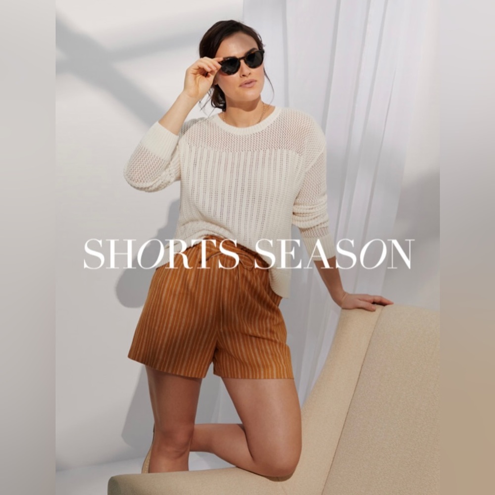 Banana Republic Open-Stitch Crew-Neck Sweater